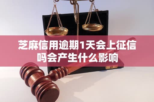 芝麻信用逾期1天会上征信吗会产生什么影响