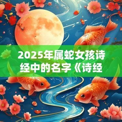 2025年属蛇女孩诗经中的名字：《诗经》中更多好听的女生名字