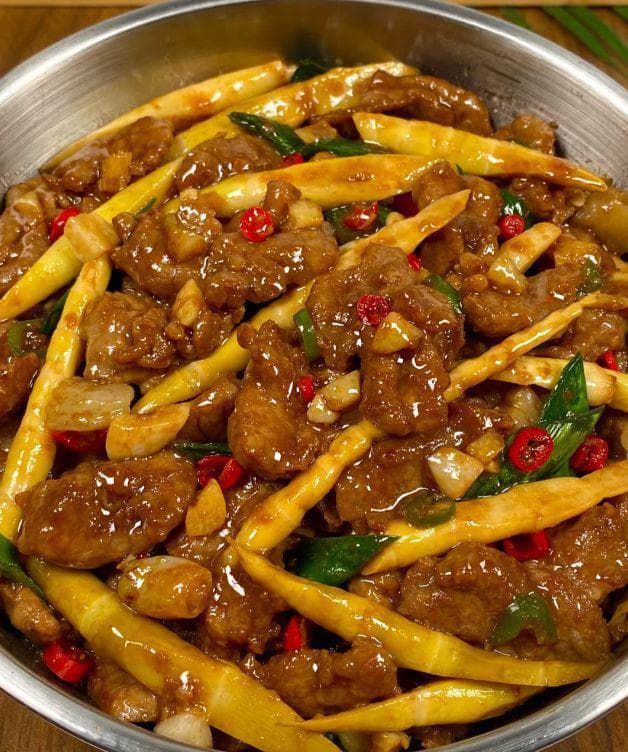 竹笋炒牛肉，简单快手，美味营养两不误！