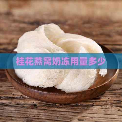 桂花燕窝奶冻制作教程：食材用量与详细步骤解析