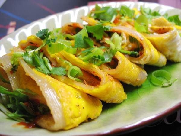 中国美食小吃烤冷面