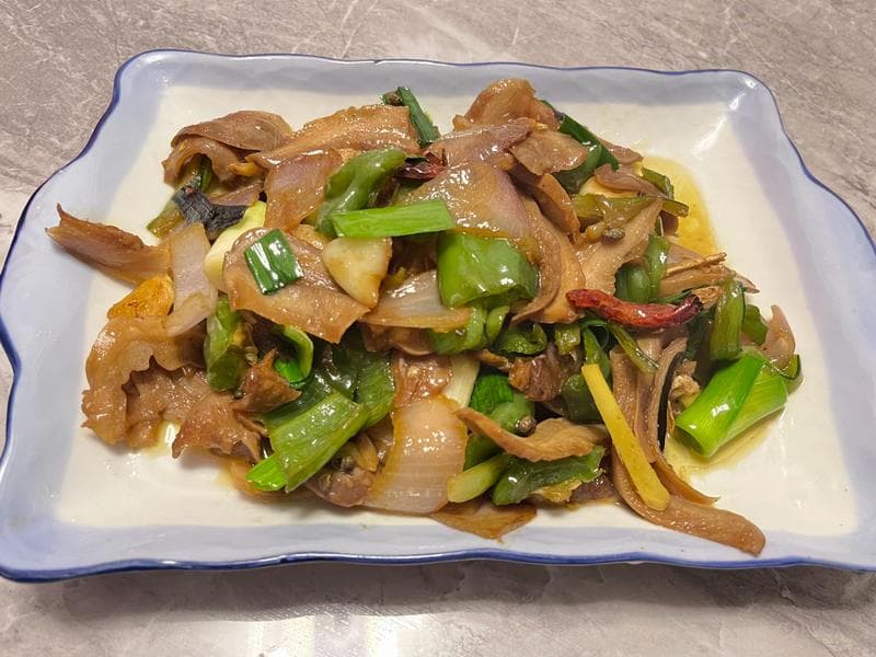 卤猪肚炒青椒，让你秒变大厨！