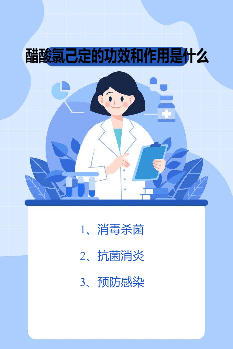 醋酸氯己定的功效和作用是什么