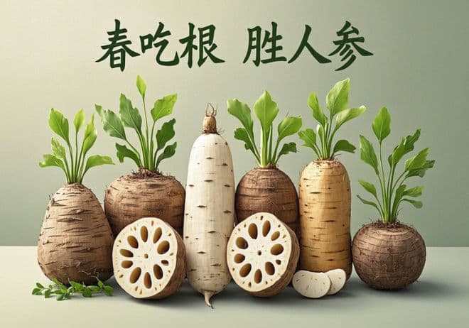 老人言：“春吃根，胜人参”！这5种根菜别错过，滋阴润燥营养高