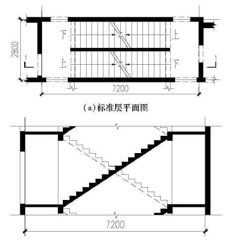 什么是剪刀梯？剪刀梯平（剖）面图详解