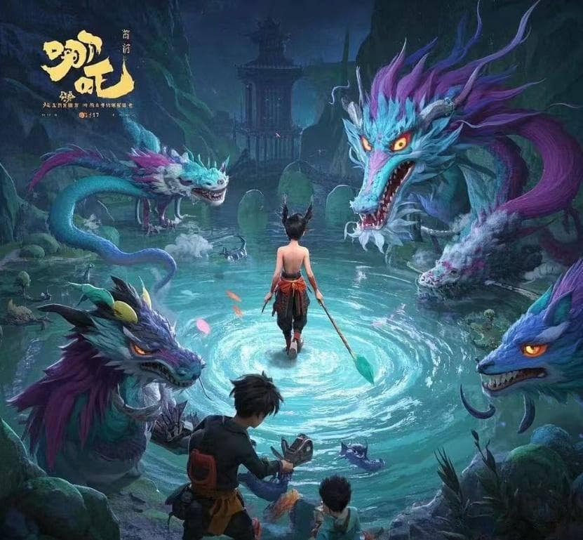 《哪吒2》破50亿票房：中国动画电影的工业化突破