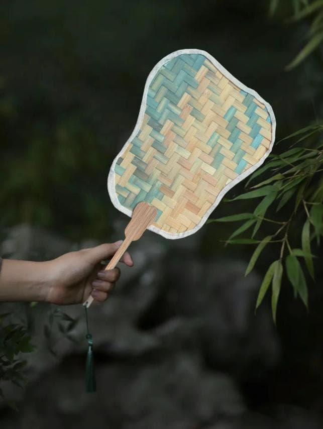 手把手教你制作渐变色竹编扇