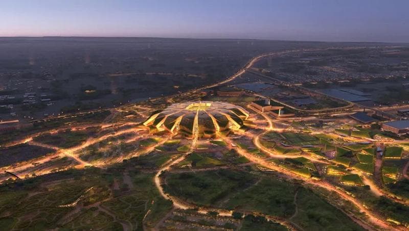 全球最惊艳的体育场｜沙特2034 世界杯场馆概念设计：破土而出