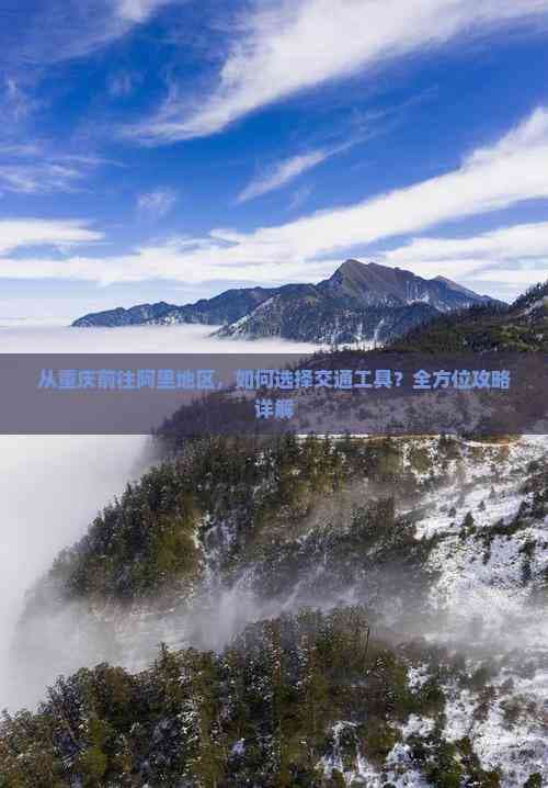 从重庆前往阿里地区，如何选择交通工具？全方位攻略详解