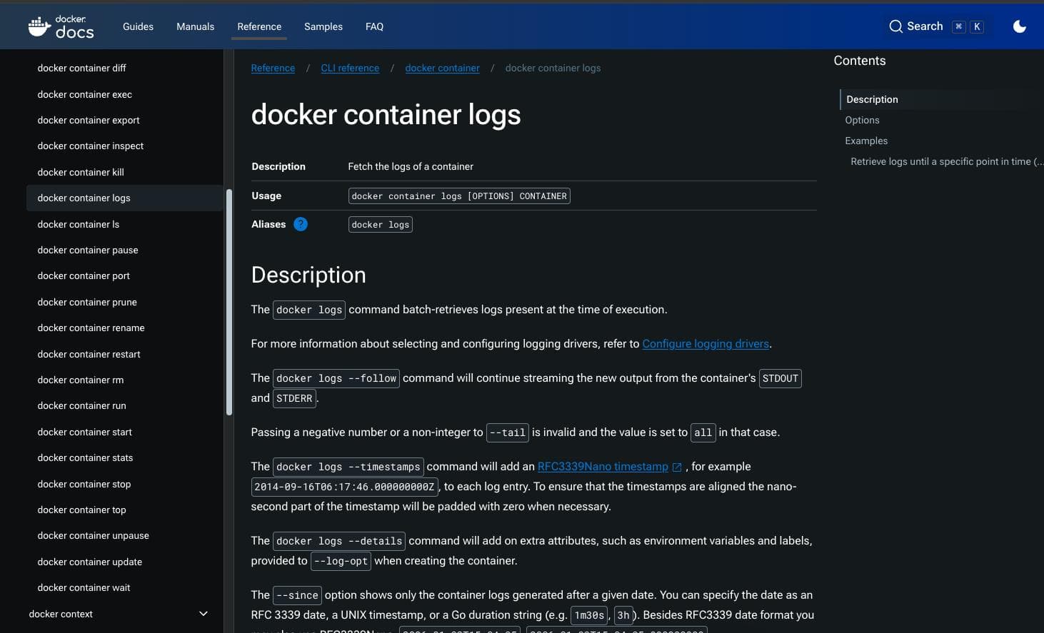Docker Logs 命令详解：查看容器日志的常用方法