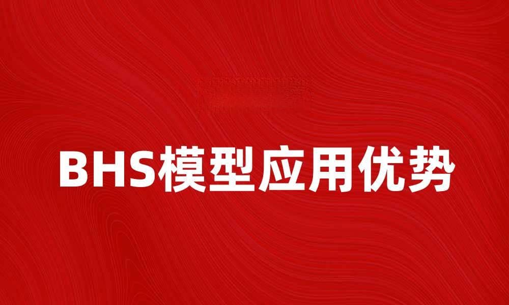 深入解析BHS模型在数据分析中的应用与优势