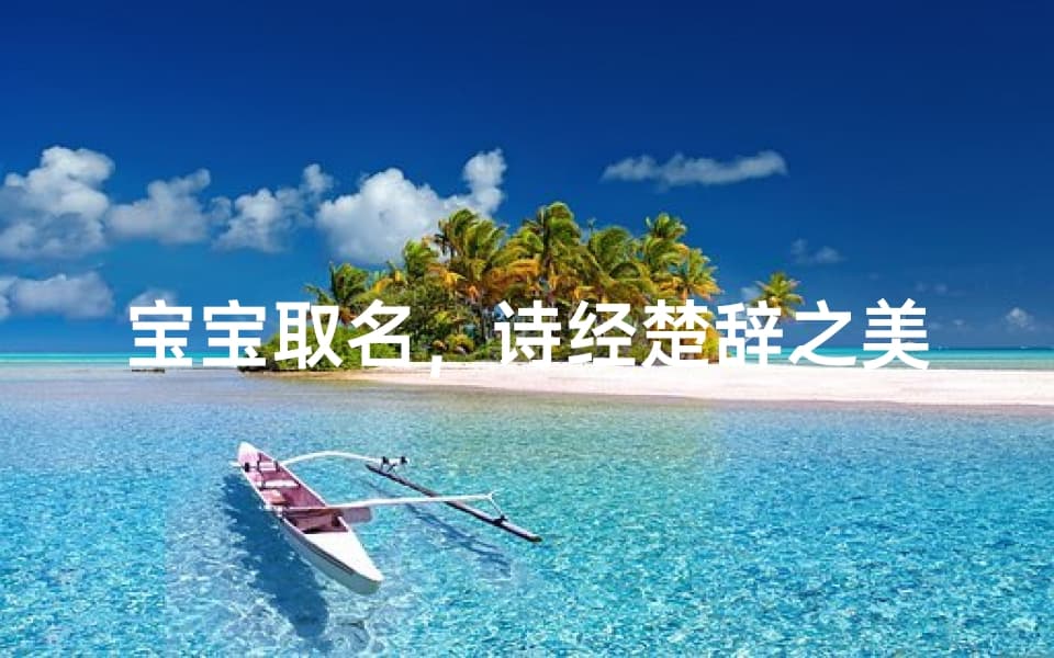 宝宝取名，诗经楚辞之美-传统文化与现代名字的融合