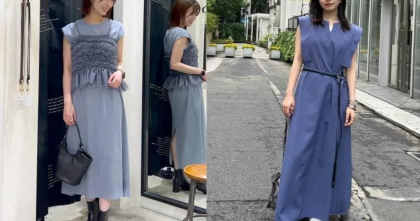 水蓝丝绸衫、碎花裙、牛仔外套：三款蓝色单品玩转夏日穿搭