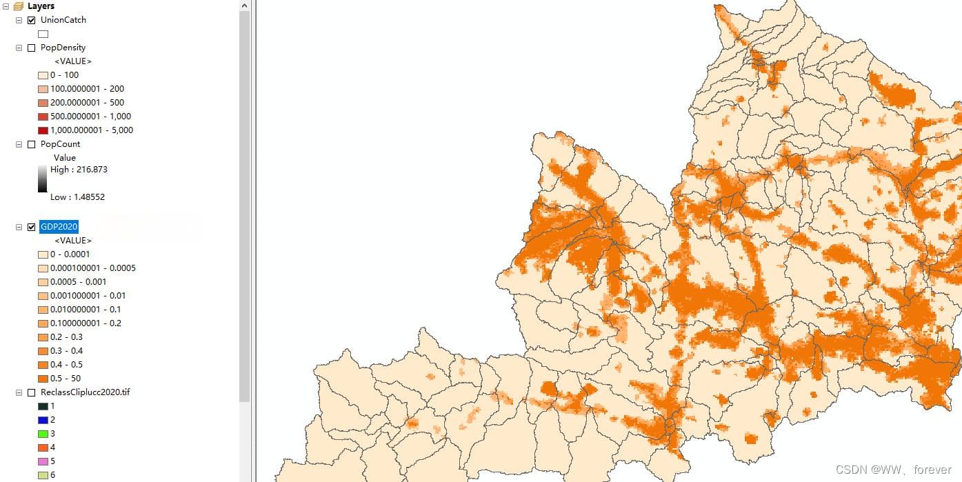 ArcGIS中不同空间分辨率栅格数据统一处理方法