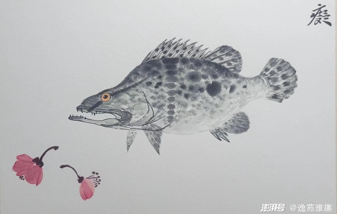 莫痴先生小写意，花鸟传神，笔墨清新，画境悠然