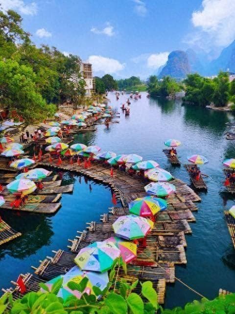桂林阳朔遇龙河竹筏漂流攻略（附购票指南）