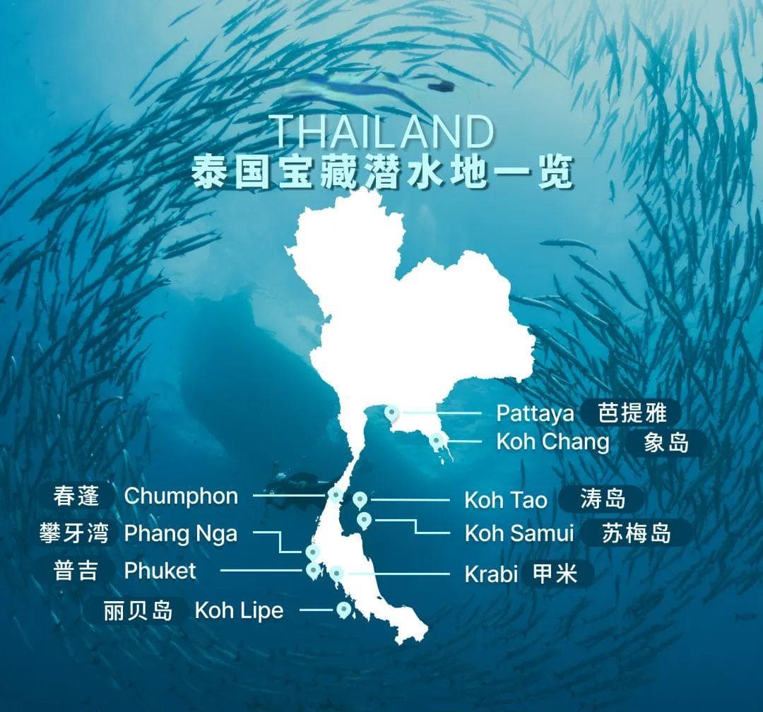 泰国宝藏潜水地，你去过几个？