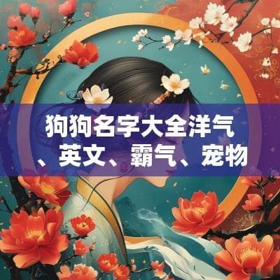 狗狗名字大全：洋气、英文、霸气、可爱，总有一款适合你的爱犬