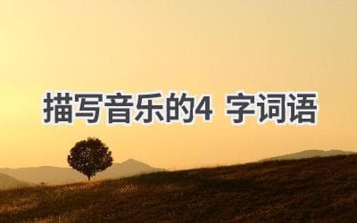 描写音乐的4字词语