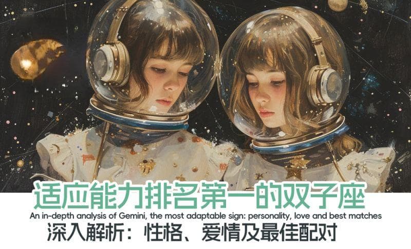 适应能力排名第一的双子座深入解析：性格、爱情及最佳配对