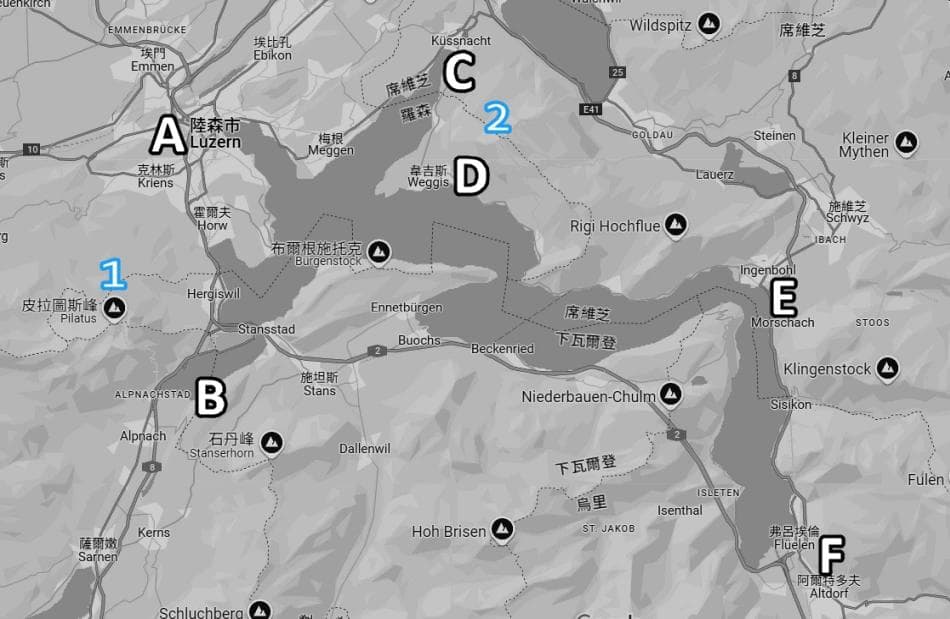 瑞士琉森湖游船全攻略：重点路线、沿途景点与行程规划建议