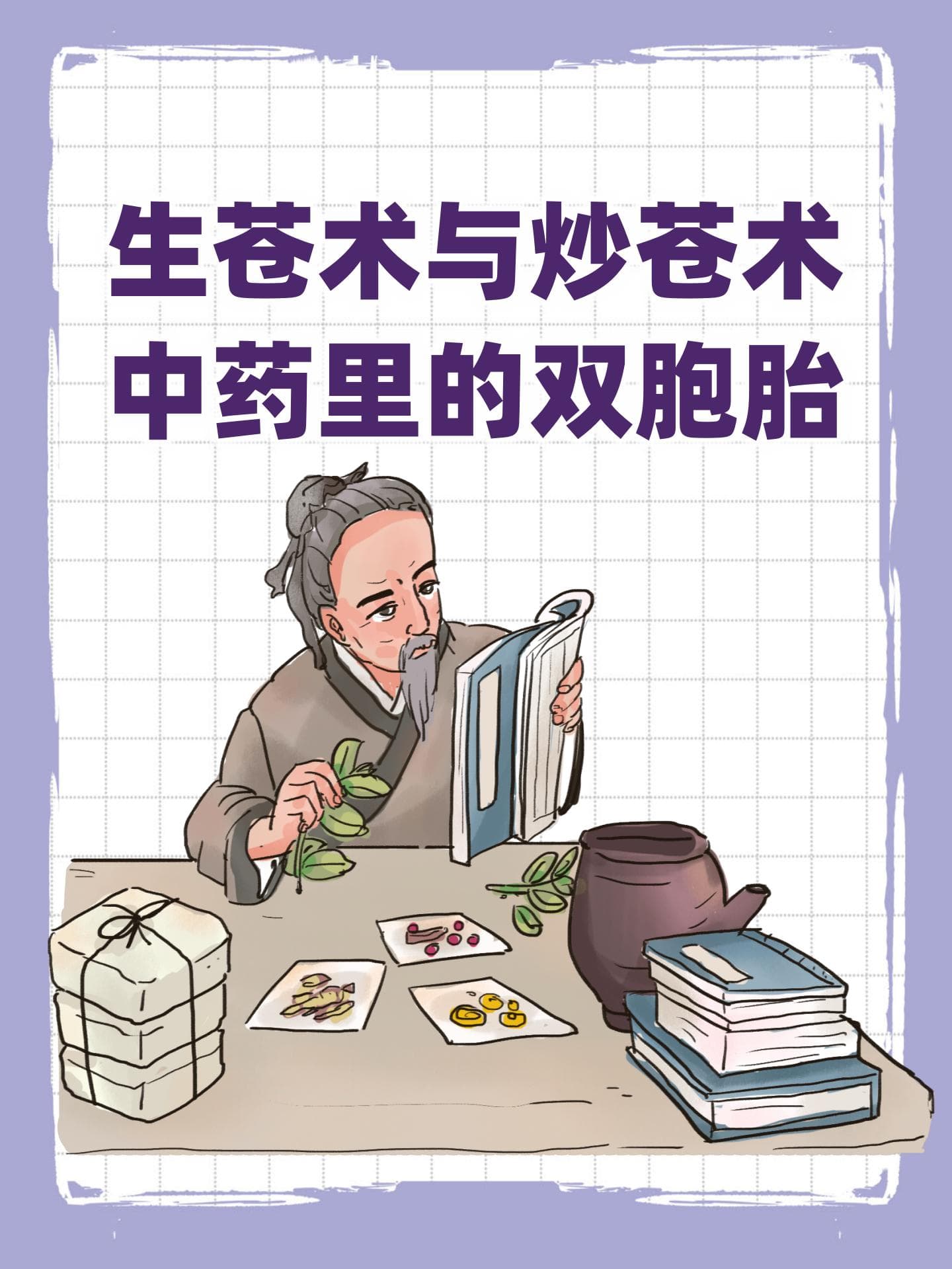 生苍术与炒苍术：中药里的双胞胎