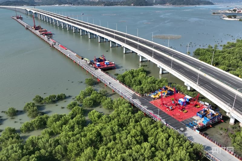 耕山牧海福恰来｜漳汕高铁海上工程开工建设