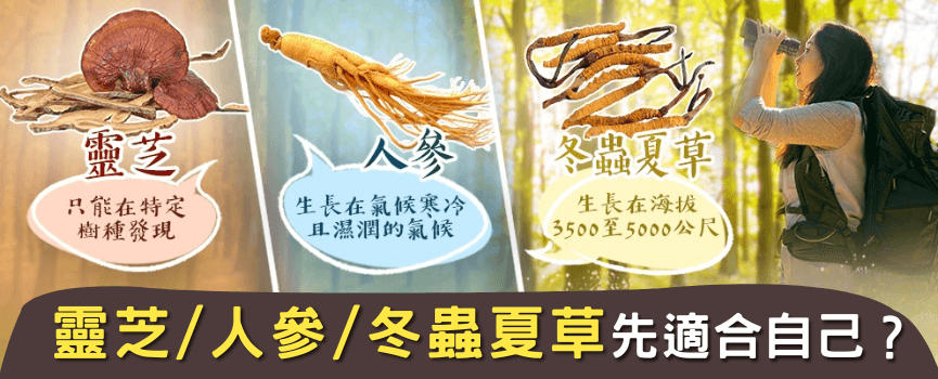 冬虫夏草、人参、灵芝保健品怎么选？ 首要考虑功效和实际需求