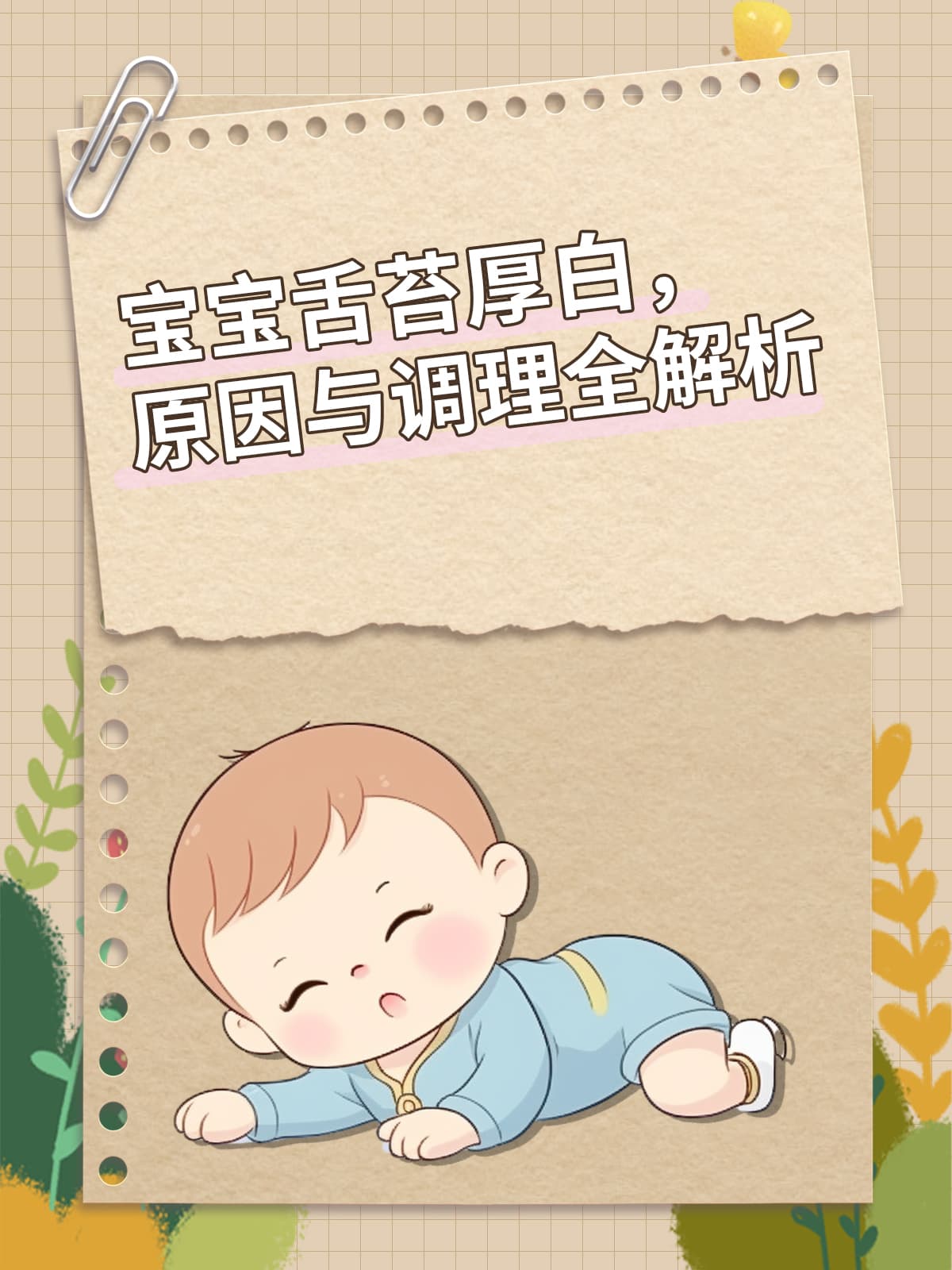 宝宝舌苔厚白，原因与调理全解析