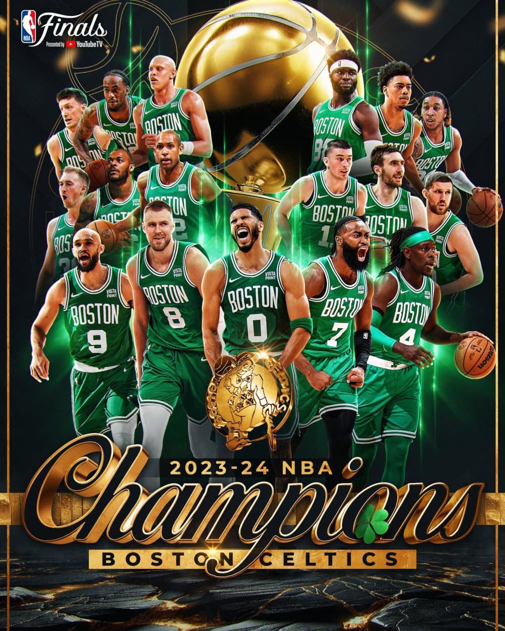 盘点NBA各队冠军数：凯尔特人18冠独居第一！湖人勇士公牛分列2到4位