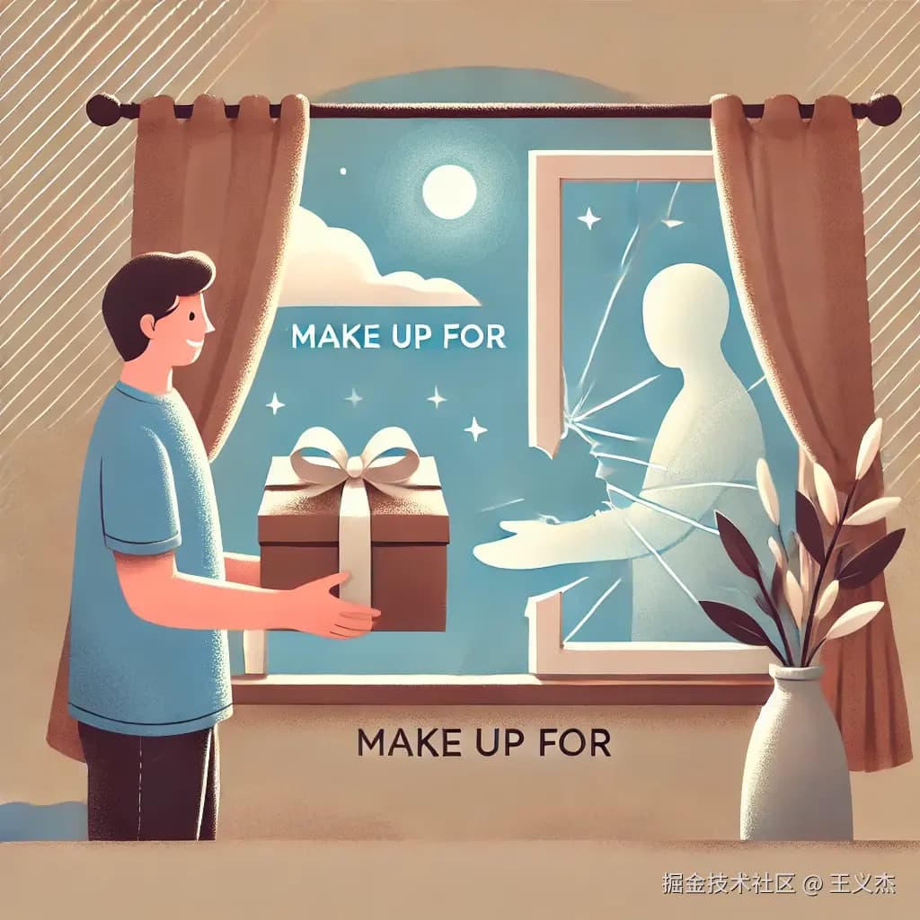 英语短语"make up for"的用法和意义详解