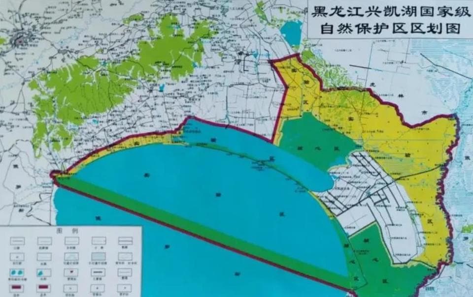 中俄中朝中蒙界湖纷争：中国为何只占小部分水域