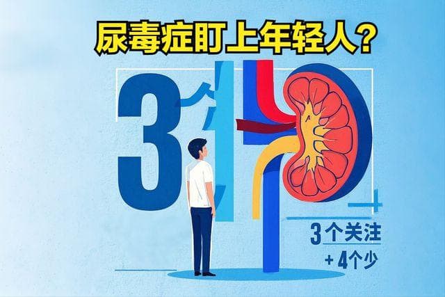 尿毒症盯上年轻人？做到 “3 个关注 + 4 个少”，护好你的肾！