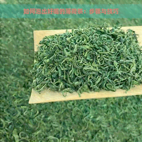 如何泡出好喝的薄荷茶：步骤与技巧
