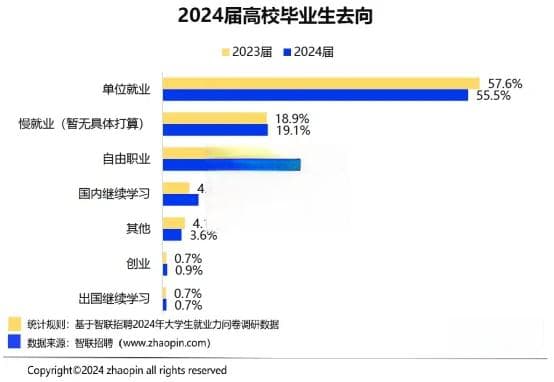 智联招聘发布《2024大学生就业力调研报告》：多元选择下的求职新趋势