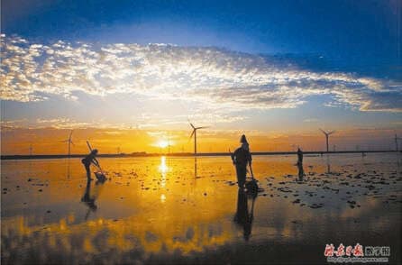 江苏启东圆陀角：江海交汇处的度假天堂