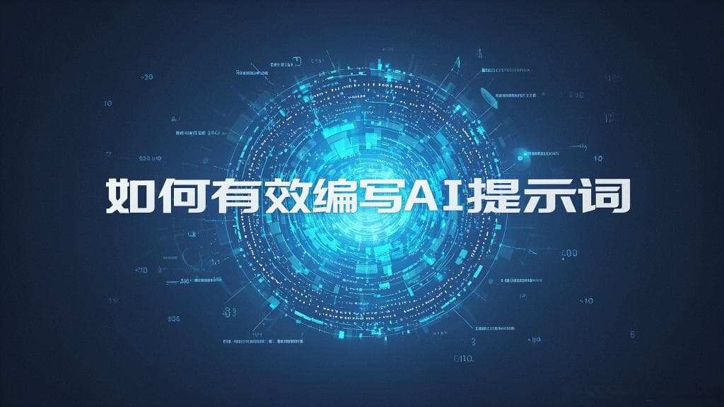 如何有效编写AI提示词