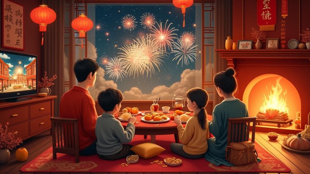 围炉看春晚：一家人如何享受这一年一度的大联欢