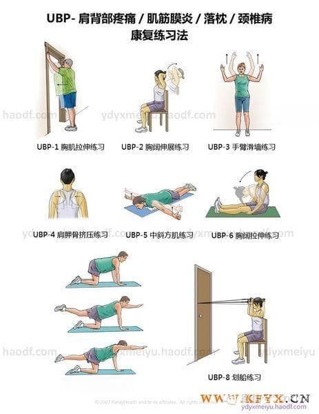 UBP-肩背部疼痛/肌筋膜炎/落枕/颈椎病康复练习法