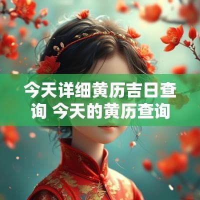 今天详细黄历吉日查询 今天的黄历查询吉时