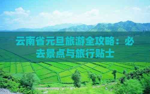云南省元旦旅游全攻略：必去景点与旅行贴士
