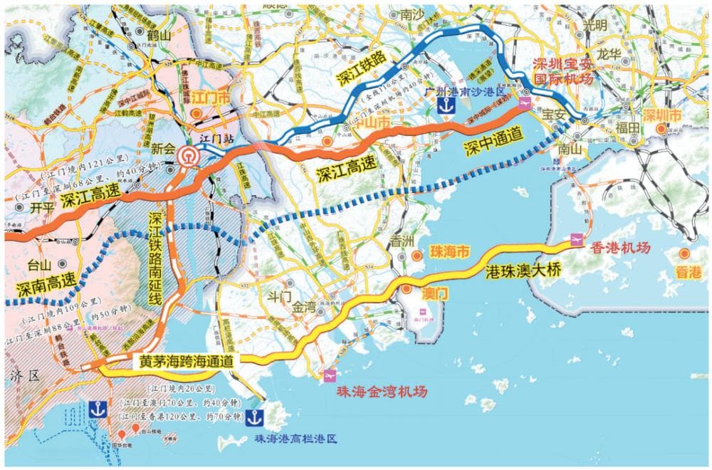 三通道接踵而至，重大跨江跨海通道群重塑江门发展格局