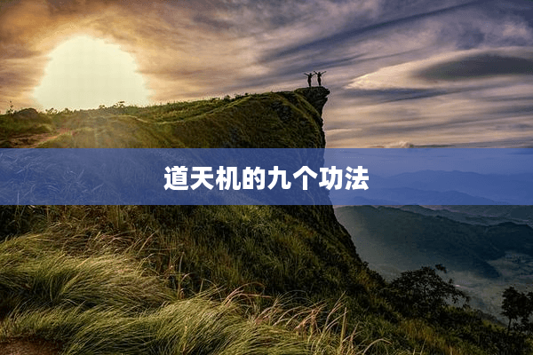 道天机的九个修炼功法