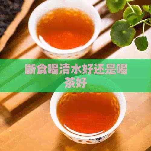 断食喝清水好还是喝茶好？