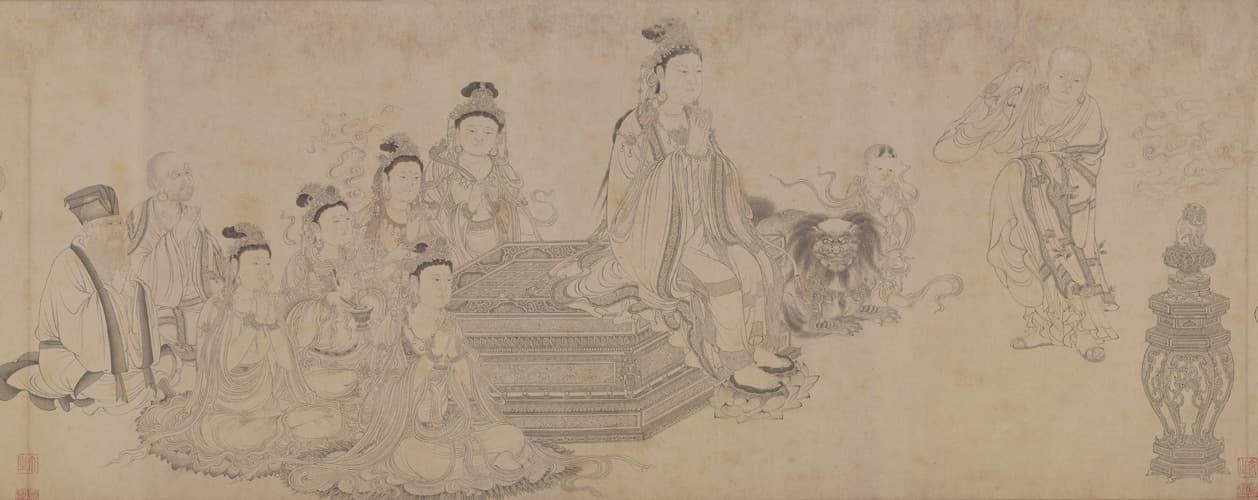 中国画衣服褶纹技法-游丝描