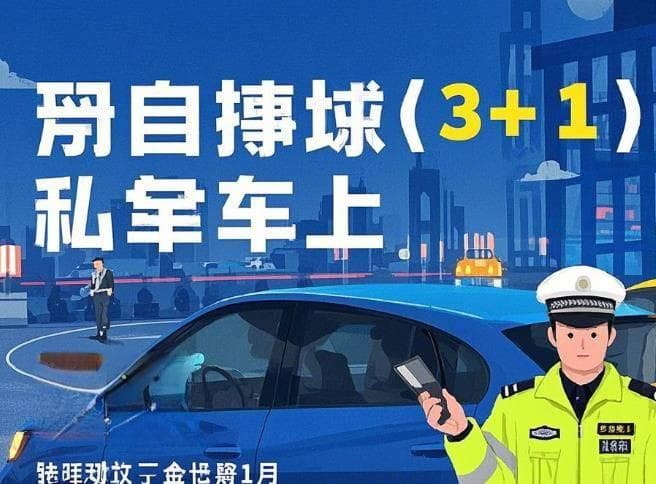 2025年起私家车实施"3+1"严查，涉及证件、改装、违禁品和儿童座椅