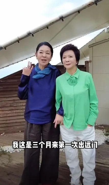 65岁倪萍突发意外！从楼梯摔下后首次露面，提醒老年人防跌倒