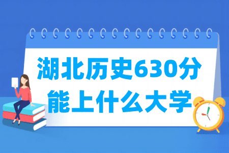 2024湖北历史630分能上什么大学？