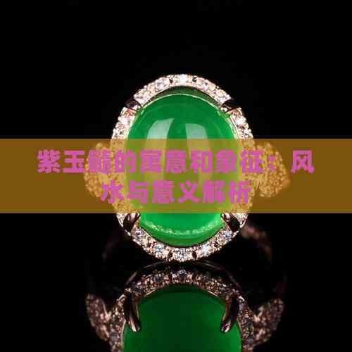 紫玉髓的寓意和象征：风水与意义解析