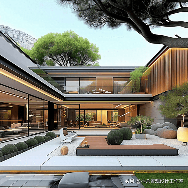 现代庭院与现代建筑一体化设计：美学与功能的完美融合